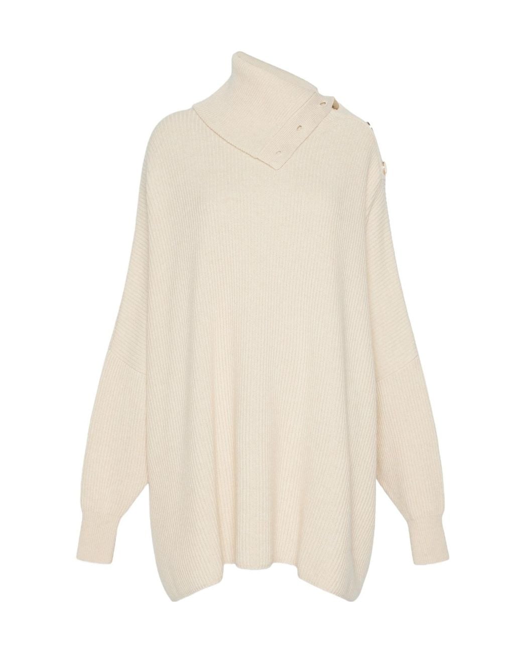 Sportmax White Long-Sleeved Dress