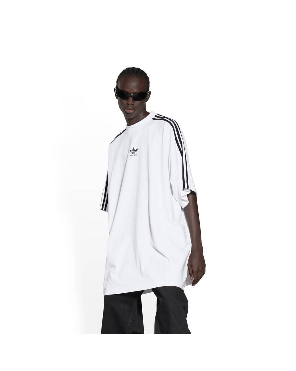 adidas x Balenciaga White Balenciaga Adidas T-Shirt Oversized for men