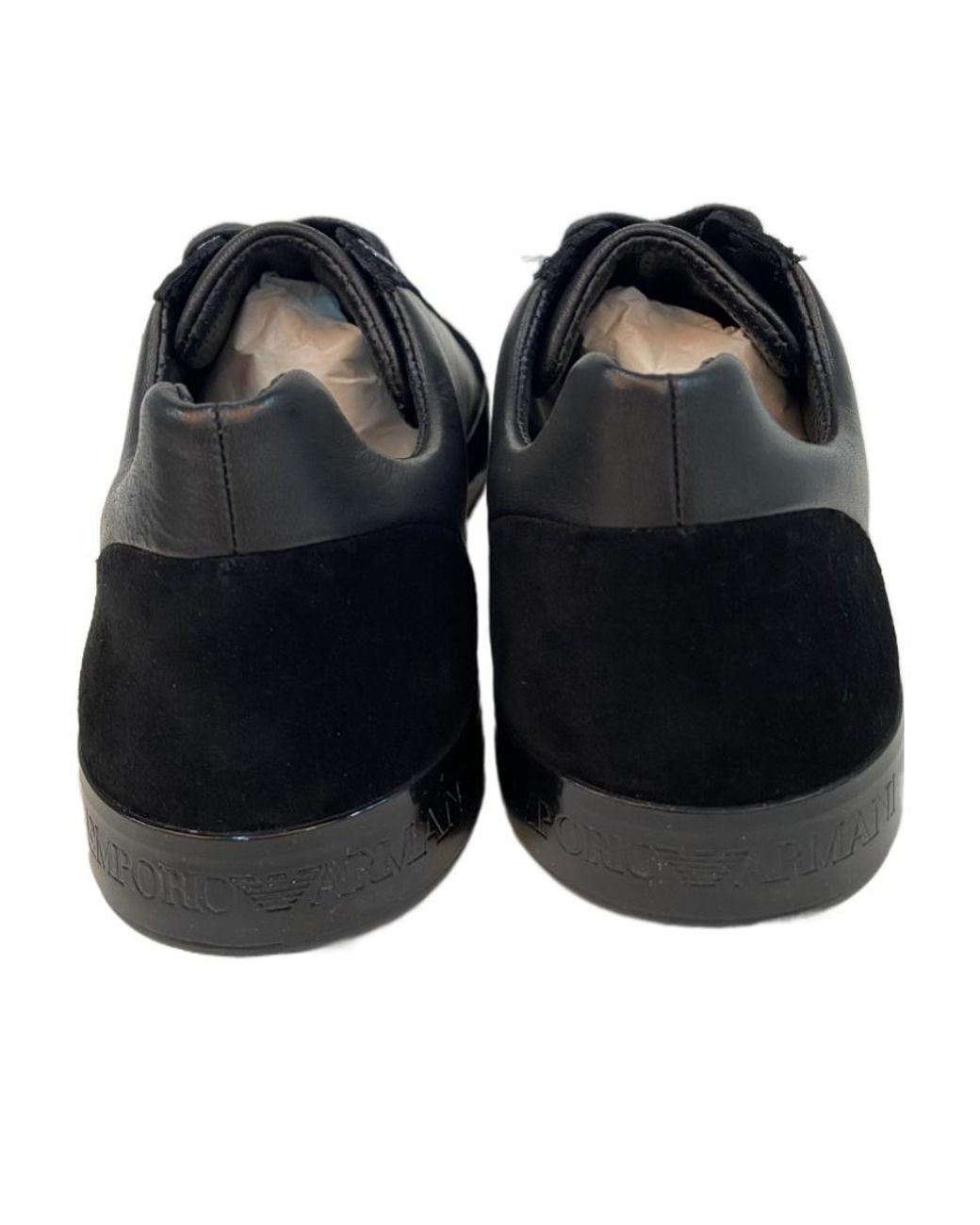 Emporio Armani Blue Logo Casual Sneakers for men
