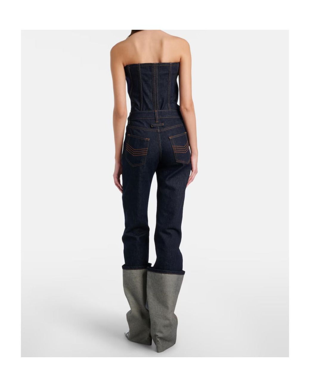 Jean Paul Gaultier Blue Straight-Leg Jeans