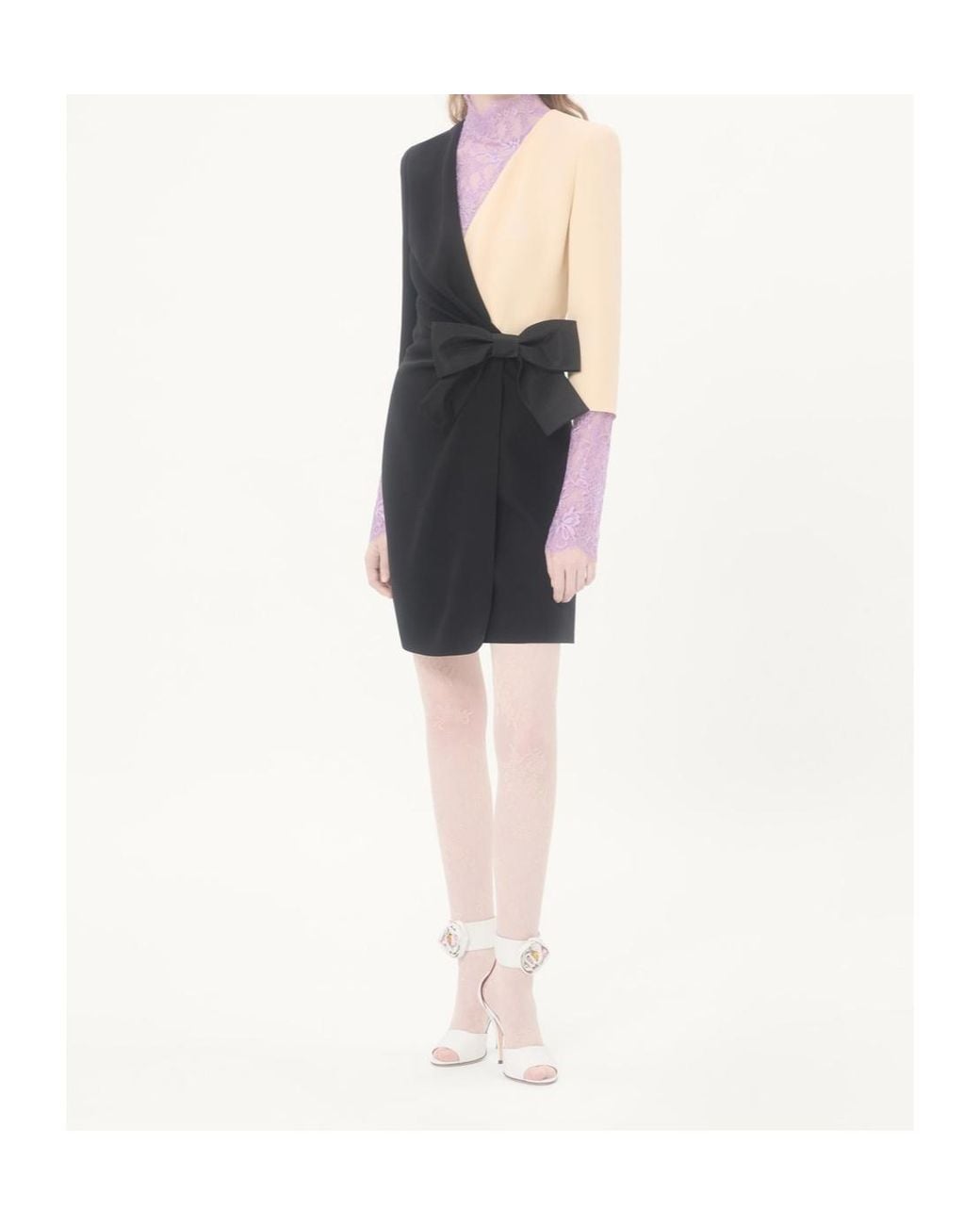 Valentino Black Bow-Detail Midi Dress