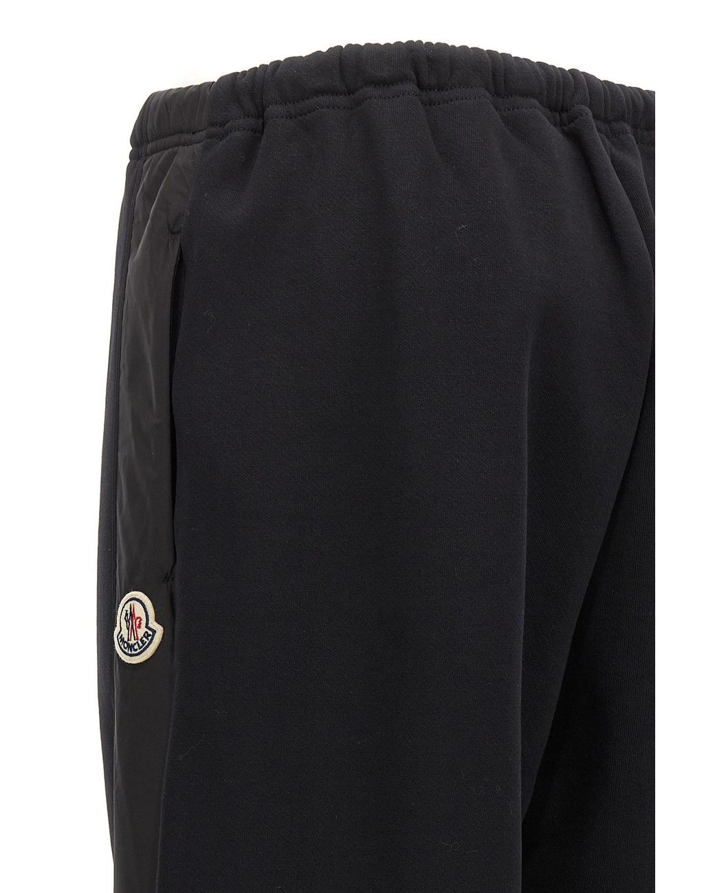 Moncler Black Logo Patch Drawstring Joggers