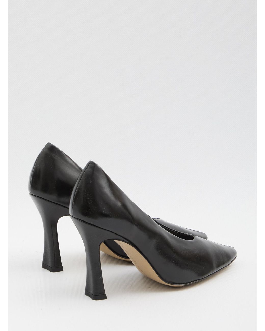 Bottega Veneta Black Sofia Pointed-Toe Slip-On Pumps
