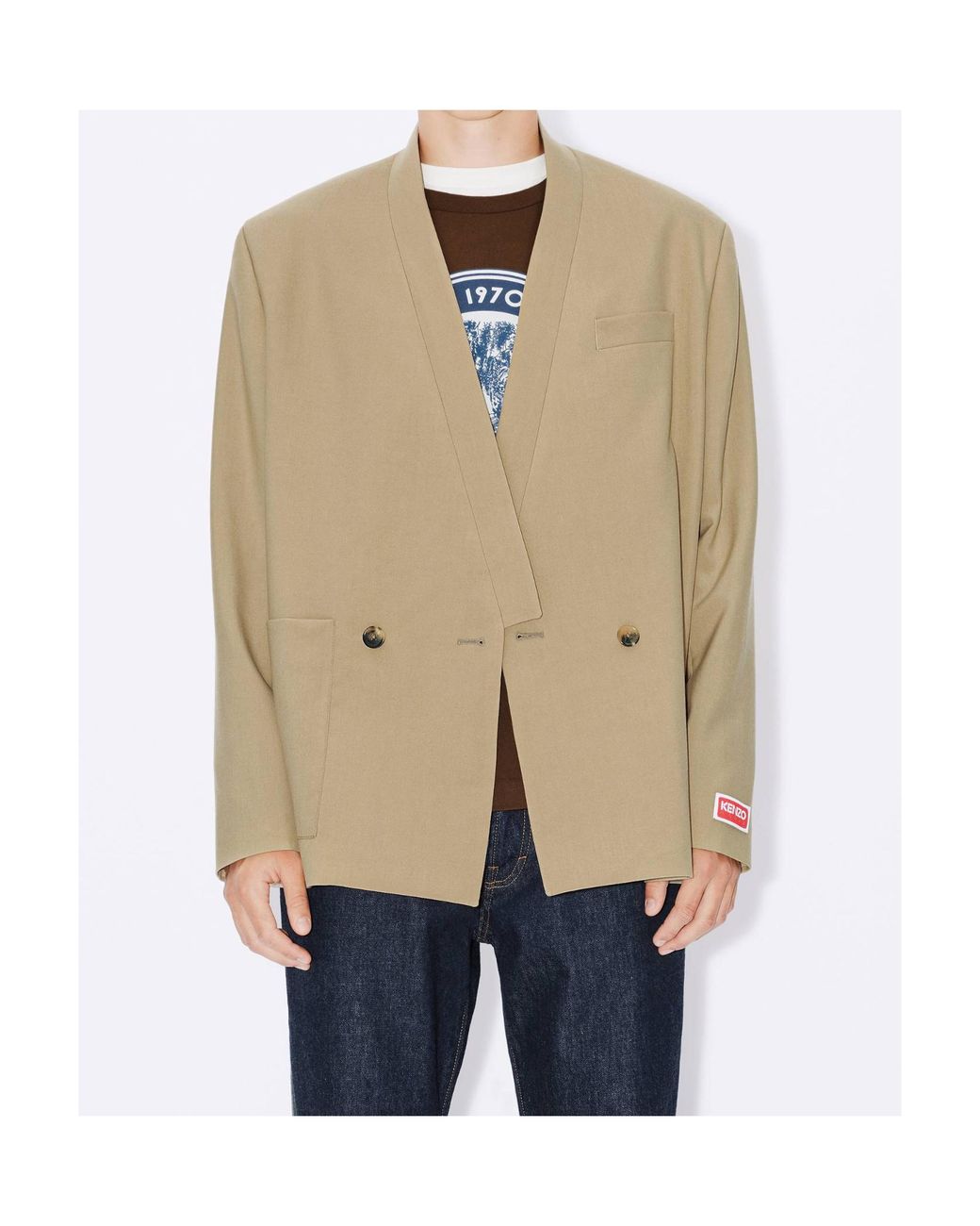 KENZO Natural Tailored Kimono Jacket for men