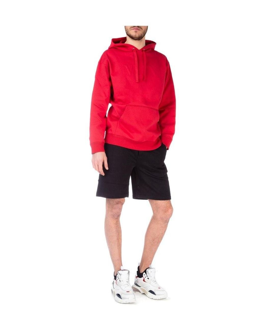 Valentino Red Vltn Motif Hoodie for men