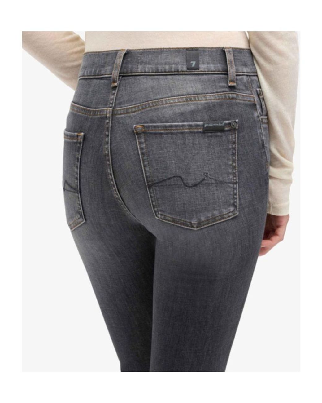 7 For All Mankind Blue Tailorless Bootcut