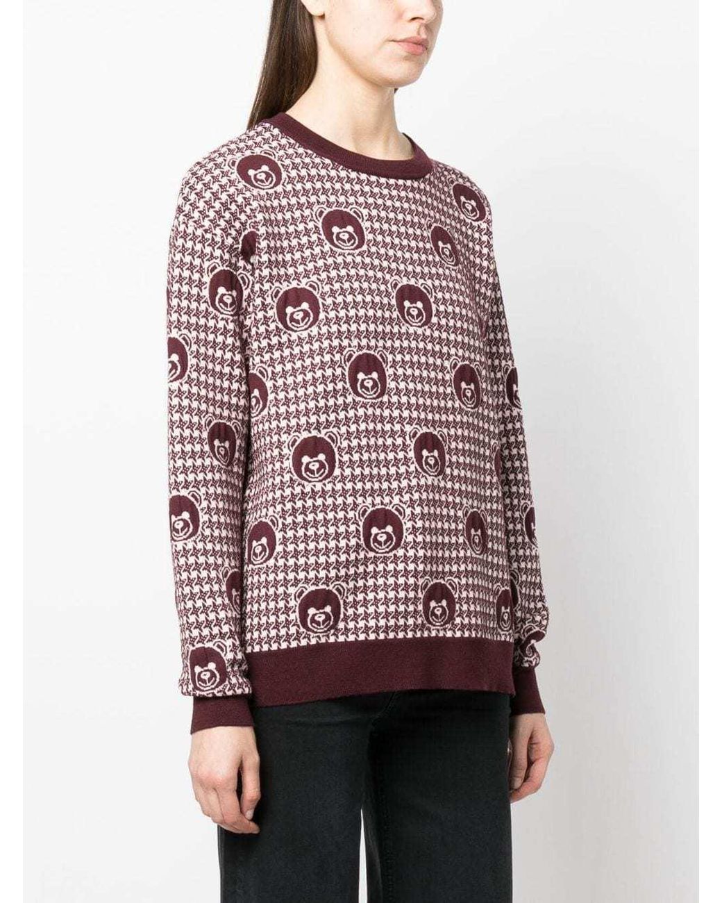 Moschino Multicolor Long-Sleeved Pattern Sweater