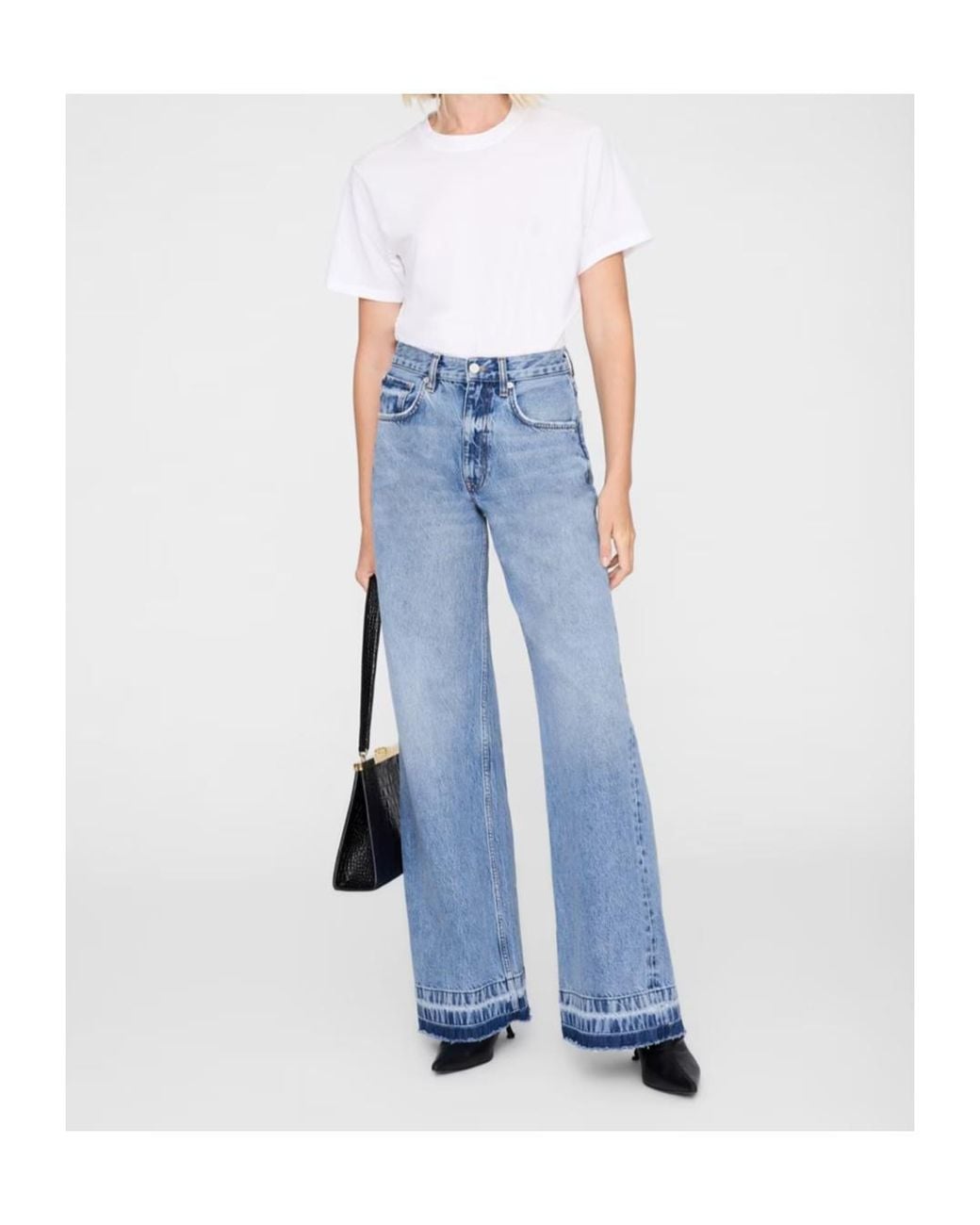 Anine Bing Blue Lewis Bootcut Jeans