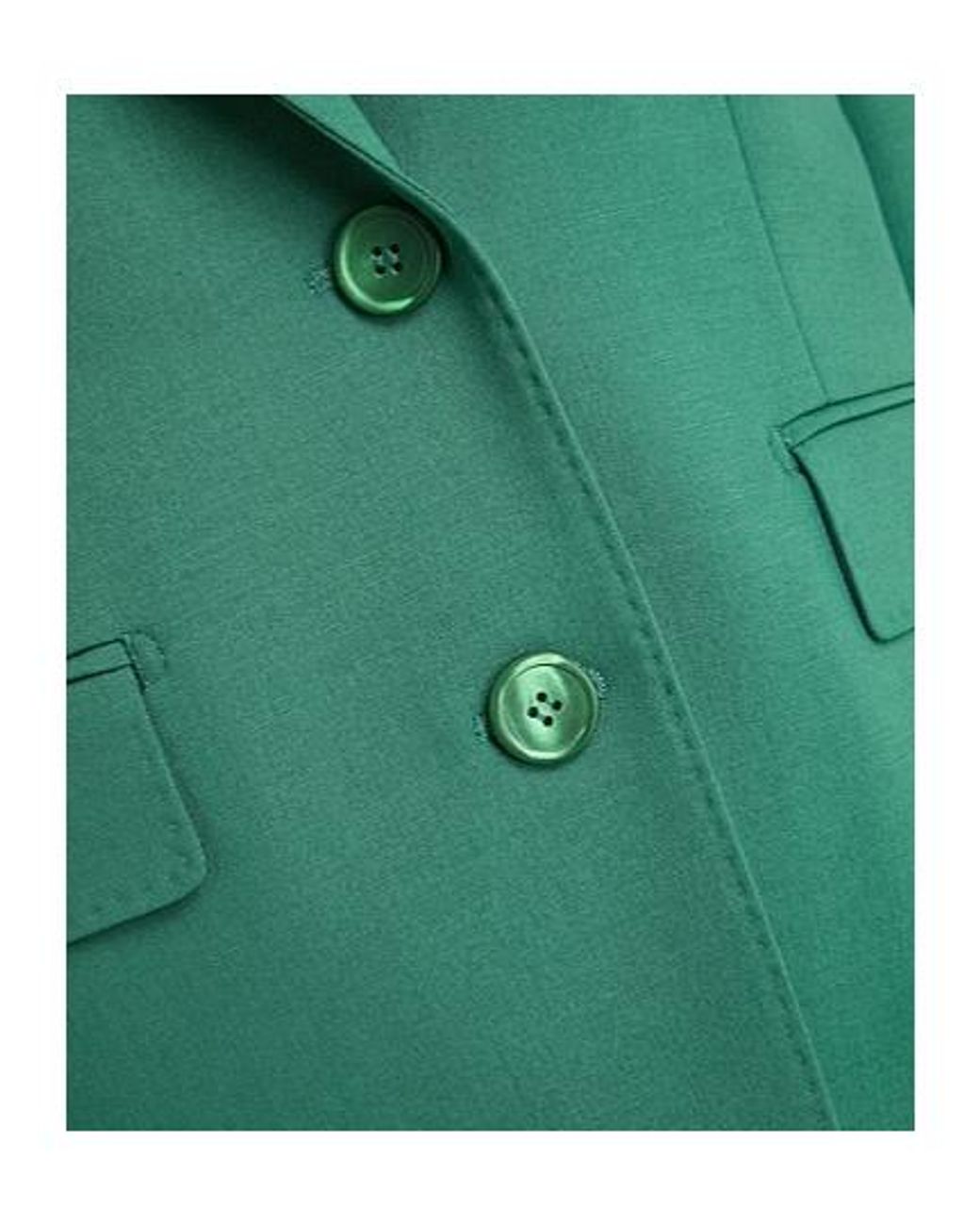 Max Mara Green Blazer Virgin Wool, Mohair Wool, Elastane