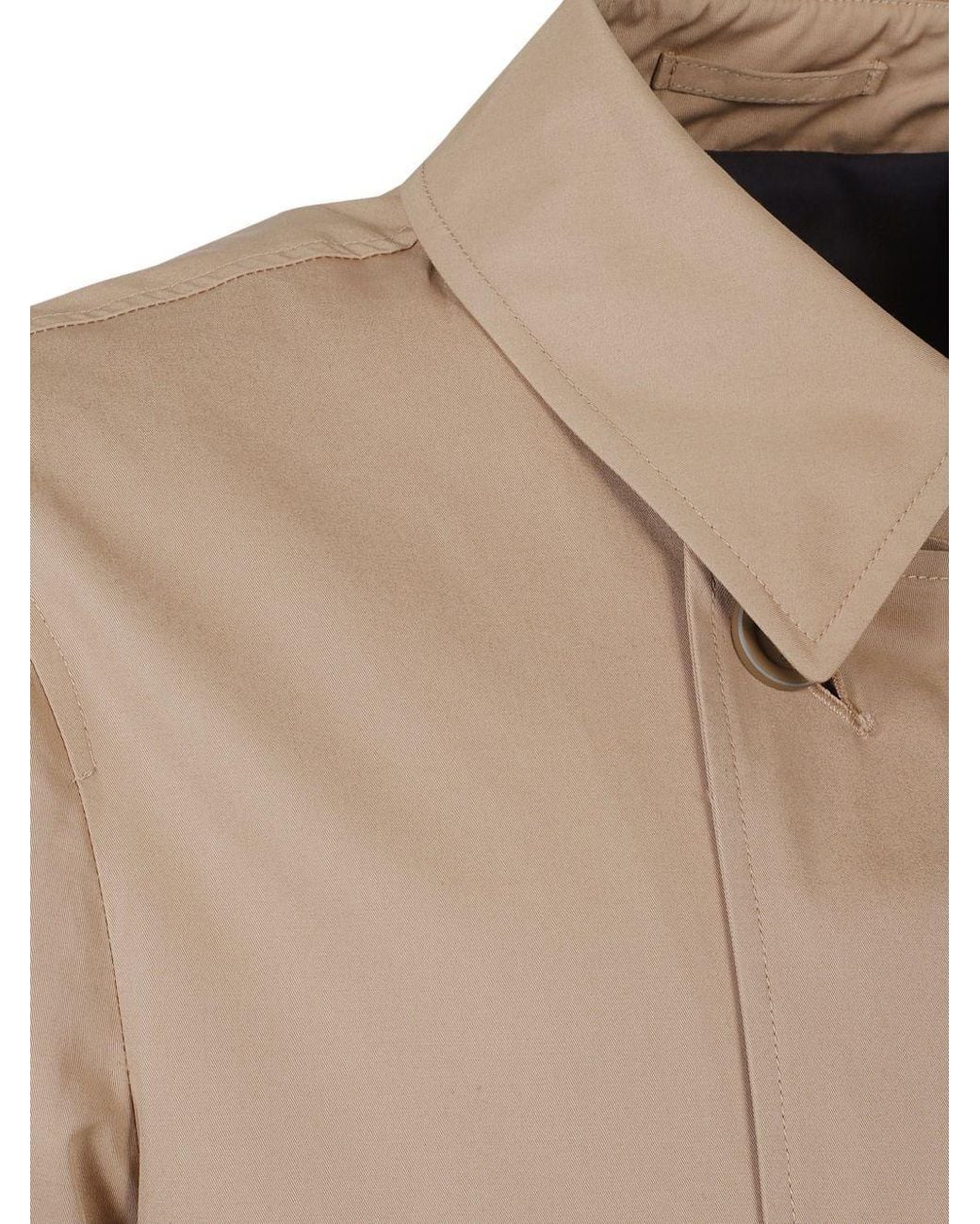 Herno Natural Double-Breasted Belted Coat for men