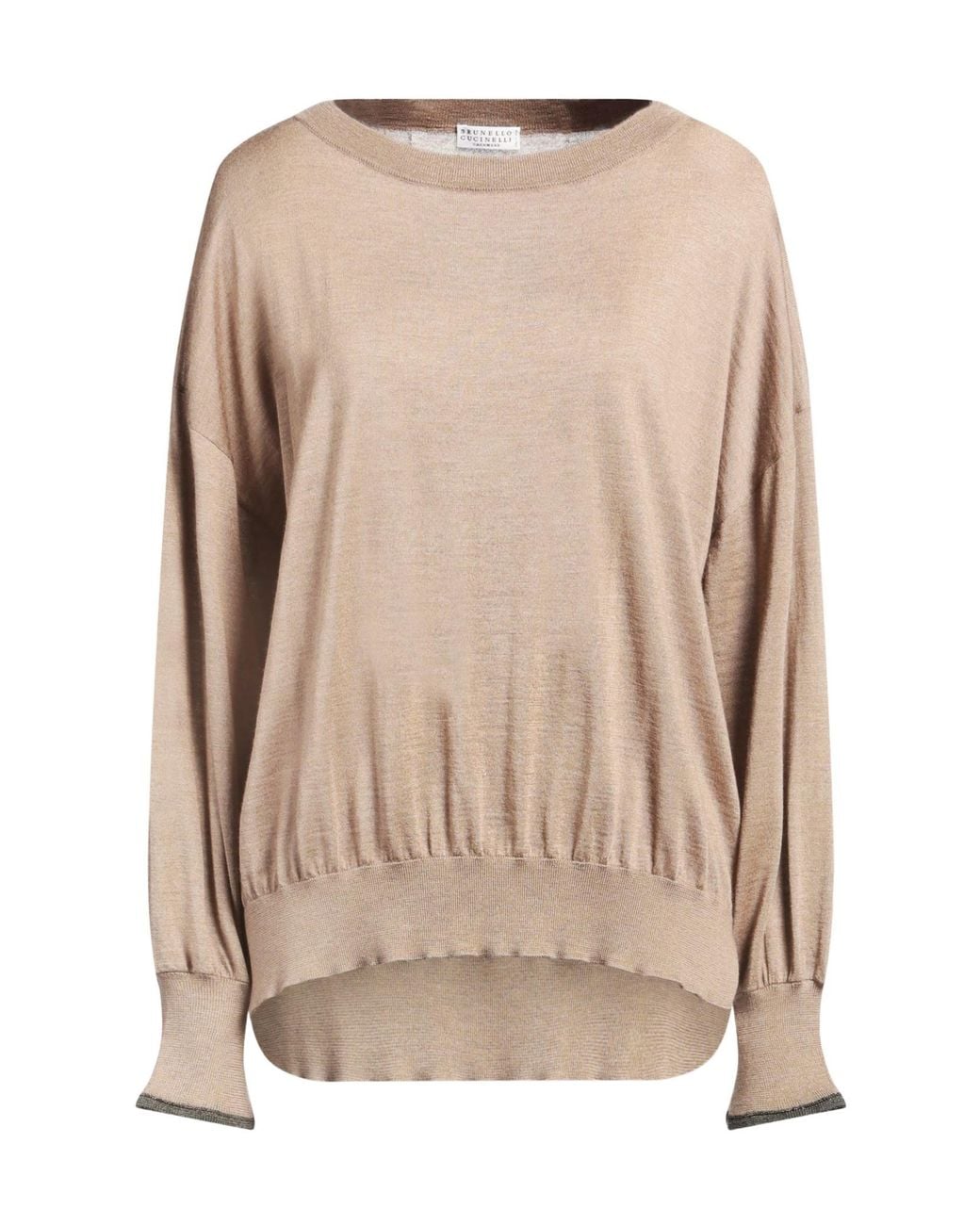 Brunello Cucinelli Natural Long Sleeves Jumpers