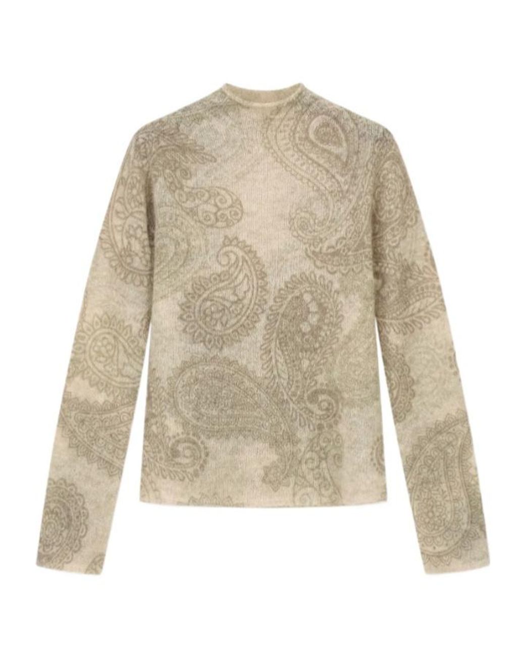 Emporio Armani Natural Paisley Printed Jumper