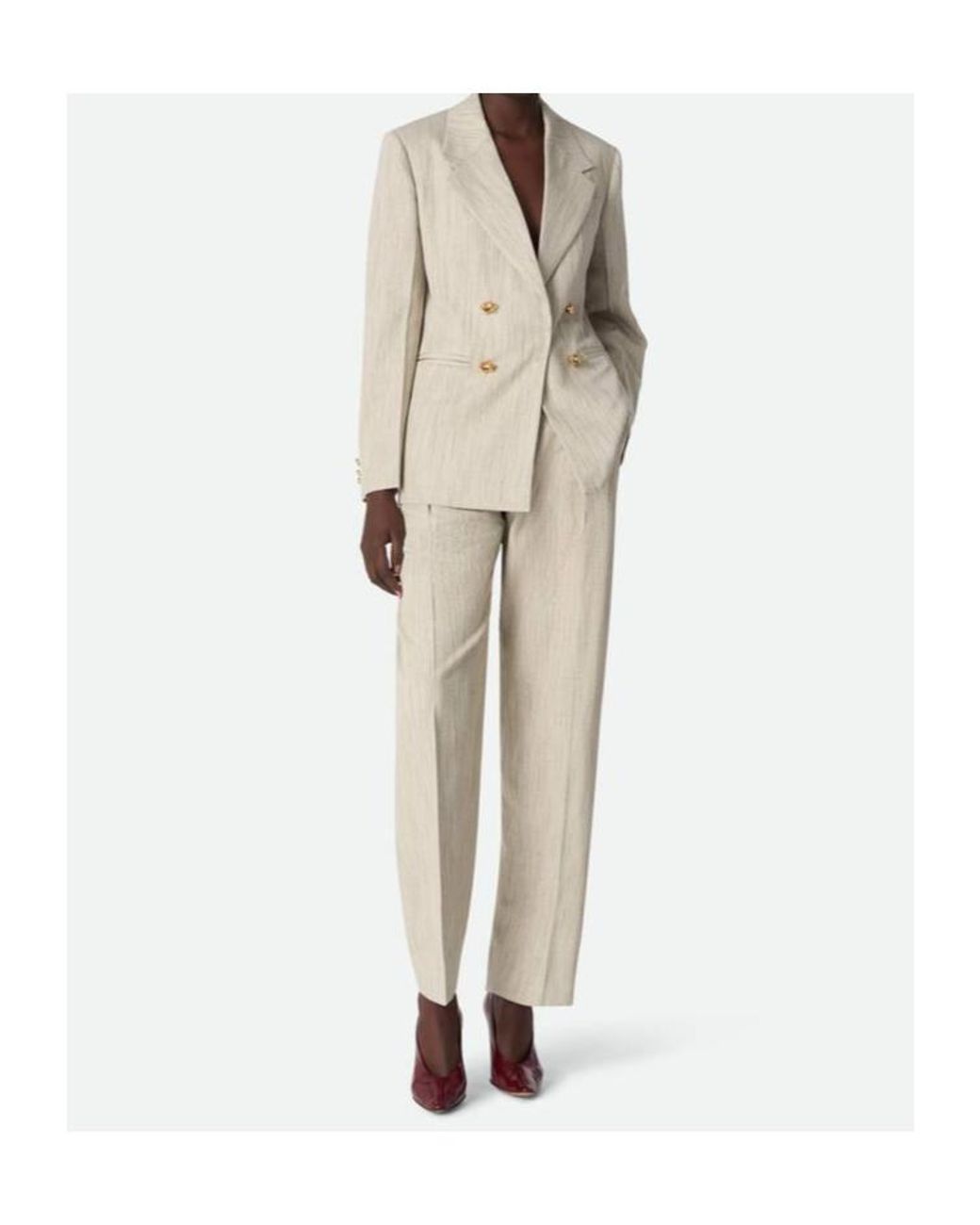 Bottega Veneta Natural Regular Fit Jacket