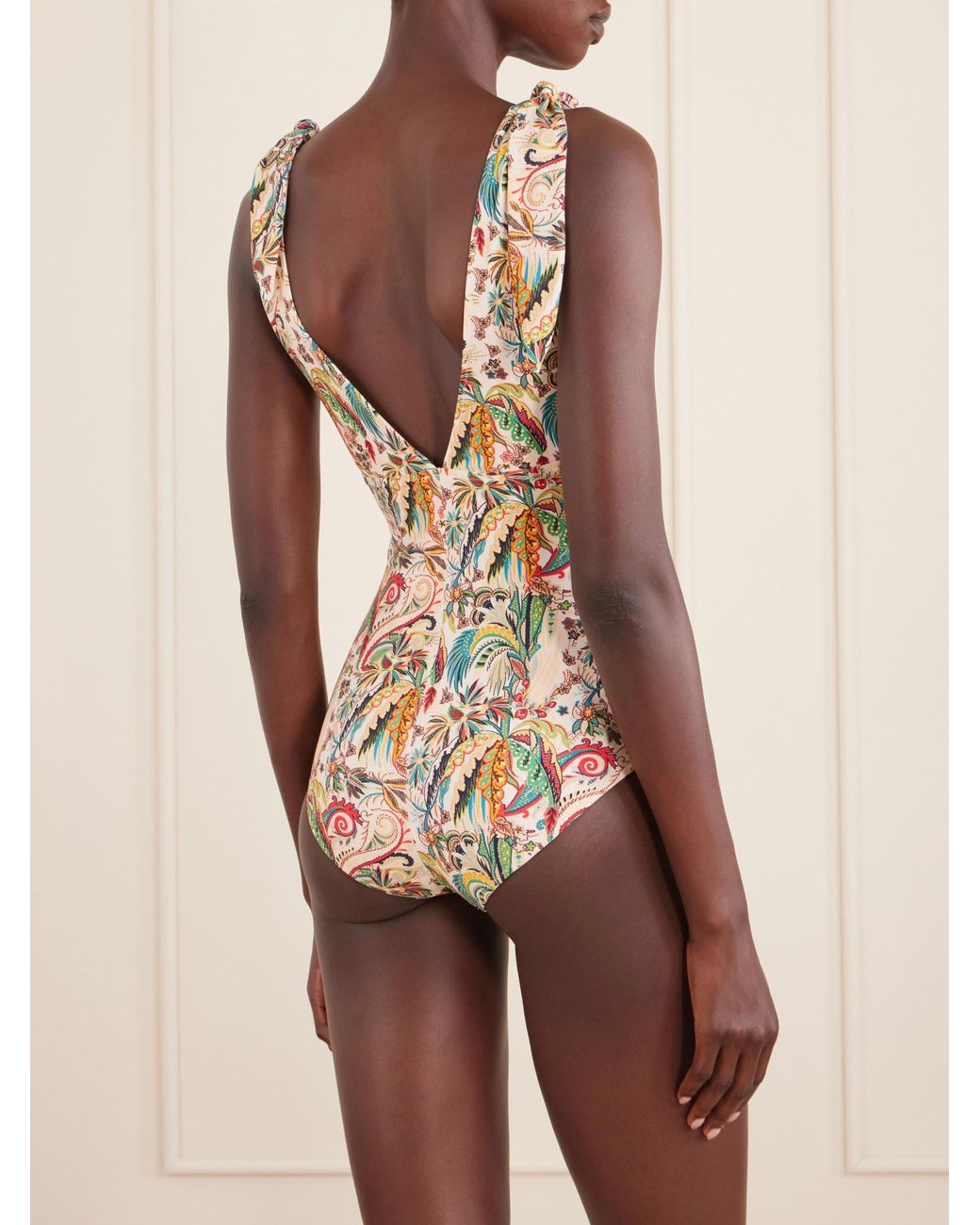 Etro White Printed Swimsuit