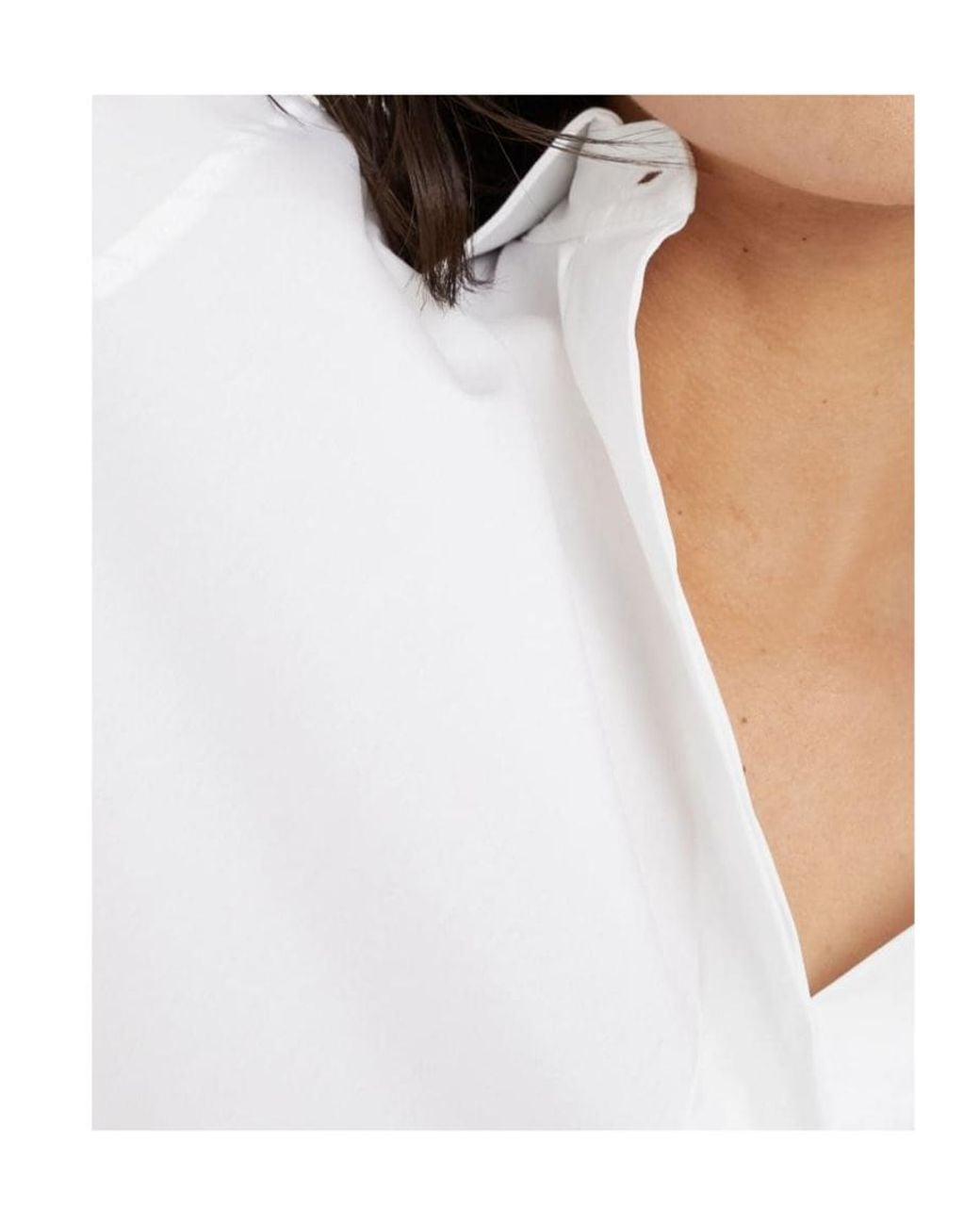 Brunello Cucinelli White Spread-Collared Buttoned Shirt