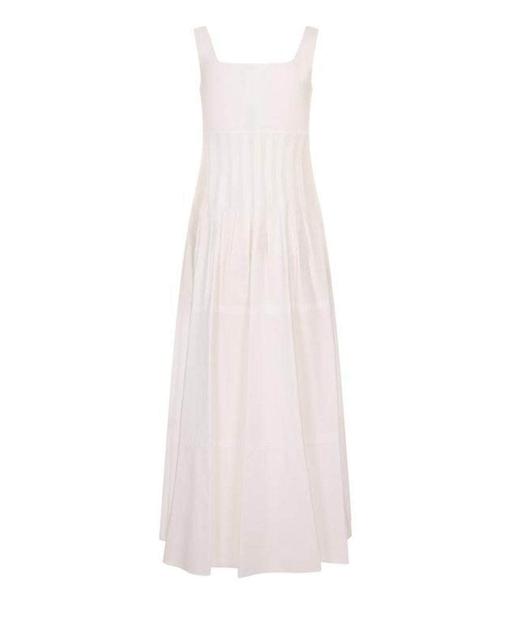 Max Mara White Studio Feltre Structured Bodice Midi Dress