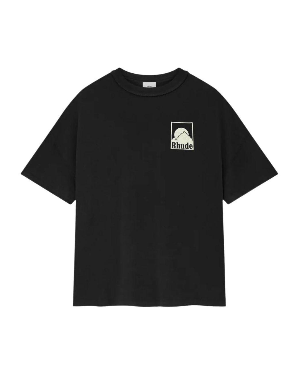 Rhude Black Moonlight Badge Tee for men