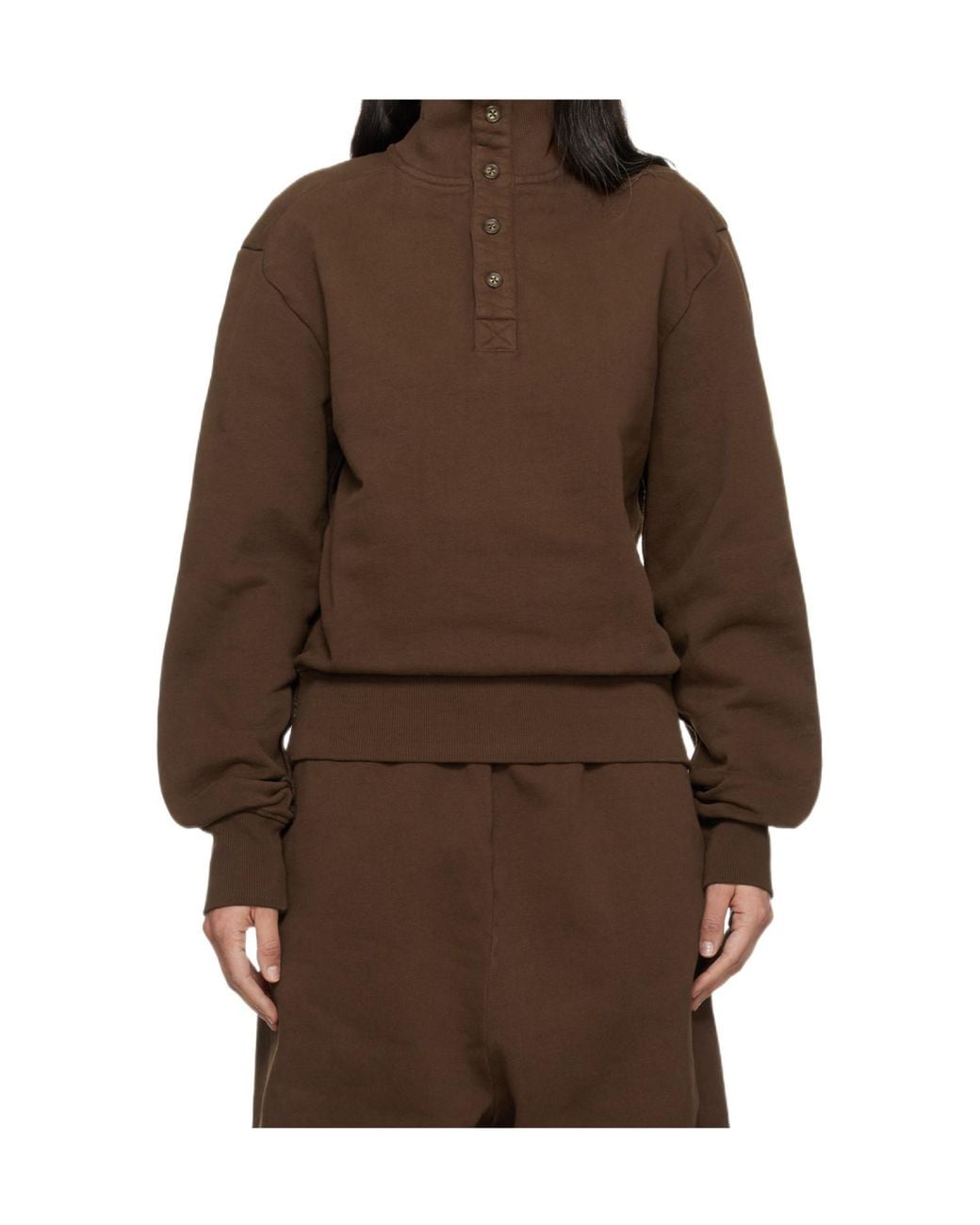 Entire studios Brown Port Pullover Sweatshirt