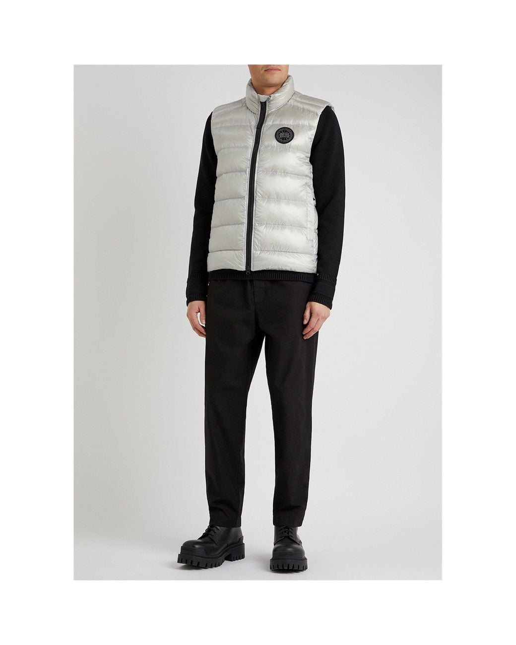 Canada Goose Gray Quilted Down Slim-Fit Gilet for men