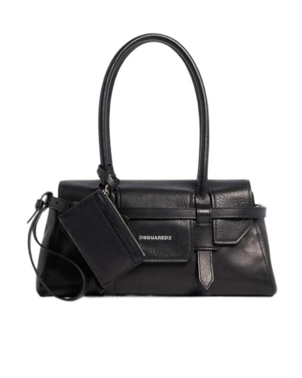 DSquared² Black Twin Pocket Shoulder Bag