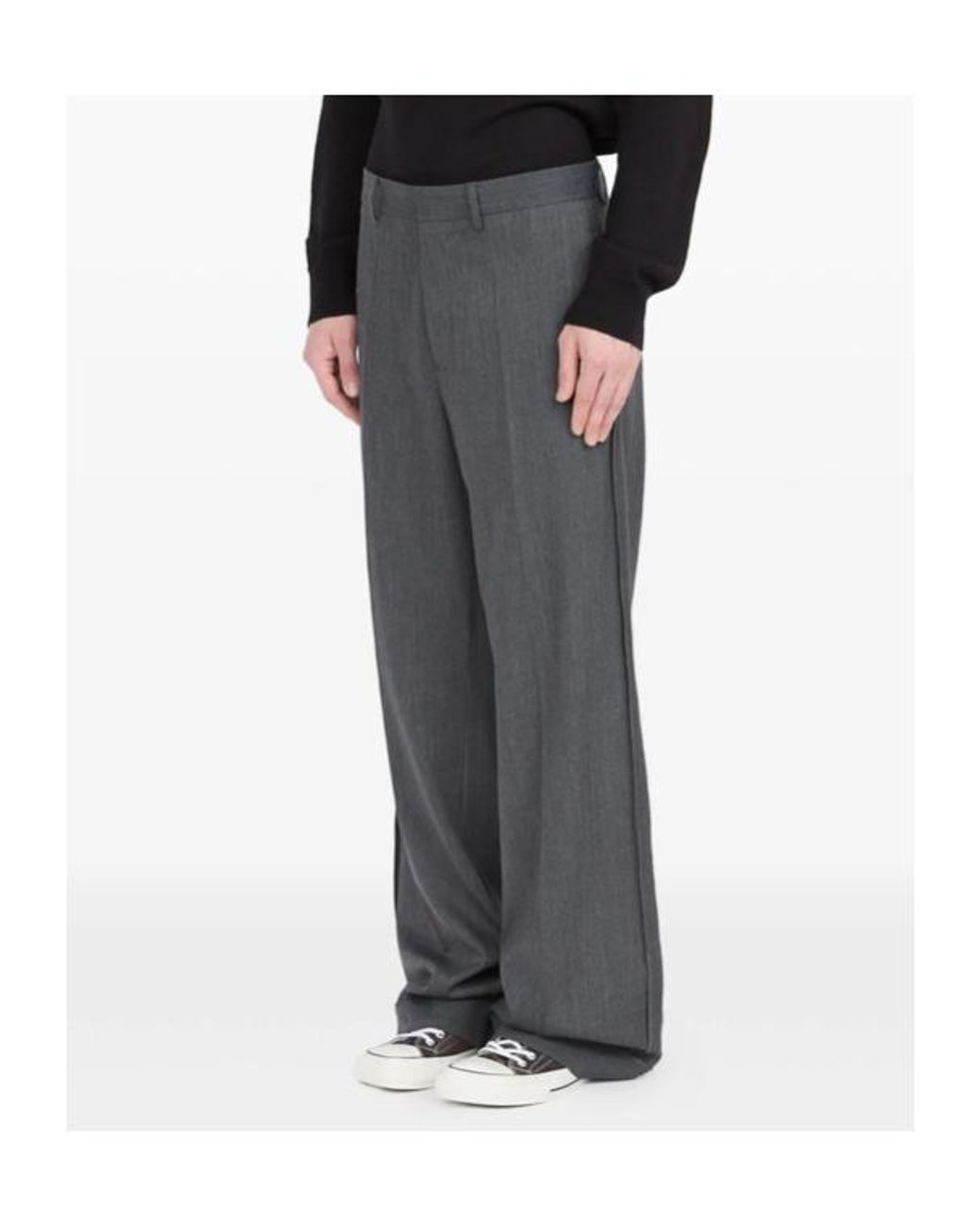 MM6 by Maison Margiela Gray Tailored Double-Turned Hem Trousers for men