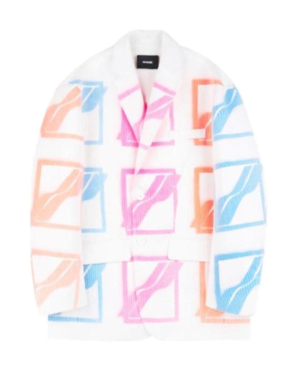 we11done White Logo Suit Jacket for men