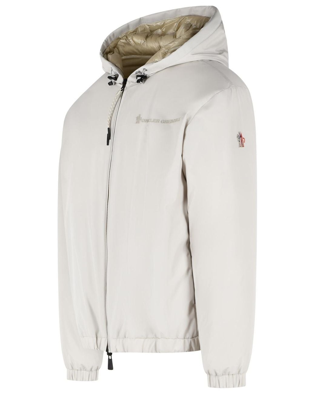 Moncler White Grenoble Berguns Reversible Down Jacket for men