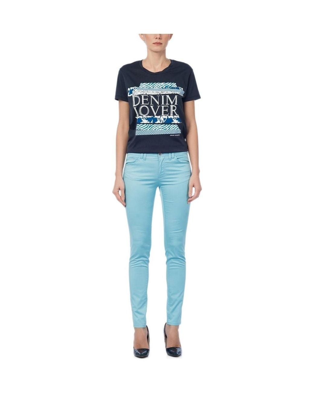 Armani Jeans Blue Logo Jeans