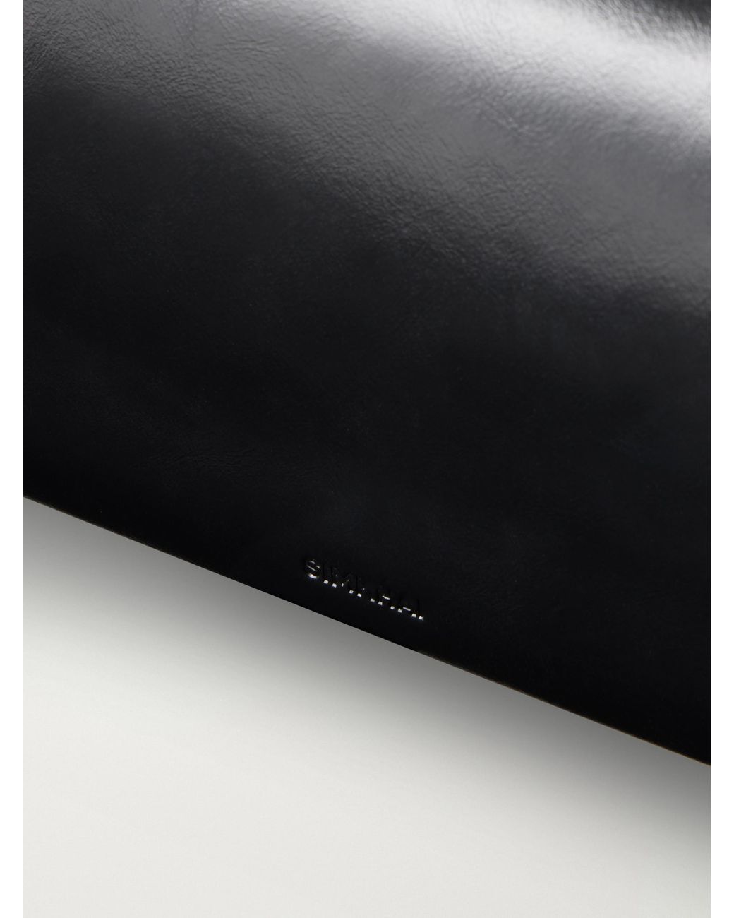 Jonathan Simkhai Black River East West Leather Clutch