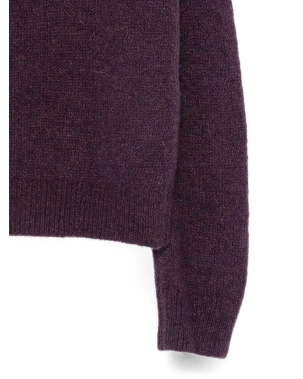 Dries Van Noten Purple Long Sleeve Crewneck Jumper for men