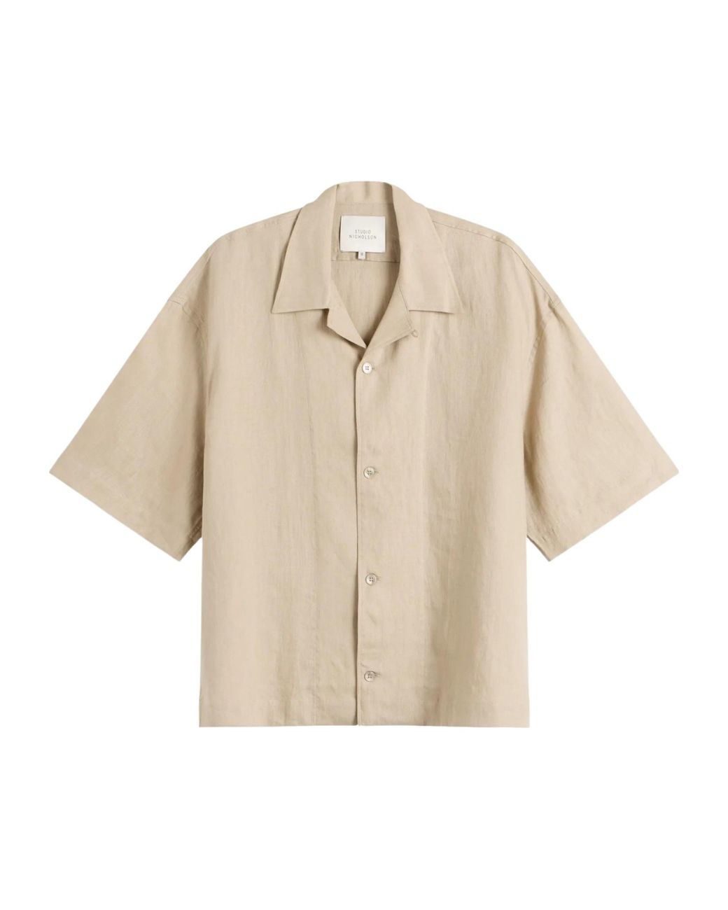 Studio Nicholson Natural Classic Collared Shirt for men