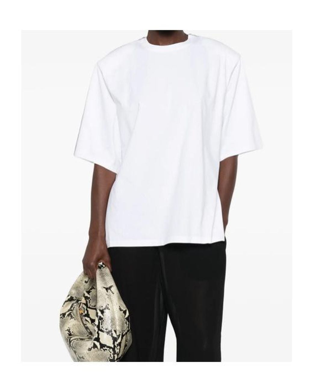 Frankie Shop White Crew-Neck T-Shirt