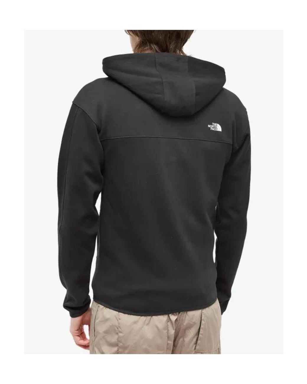 The North Face Black Logo Hooded Zip Jacket for men