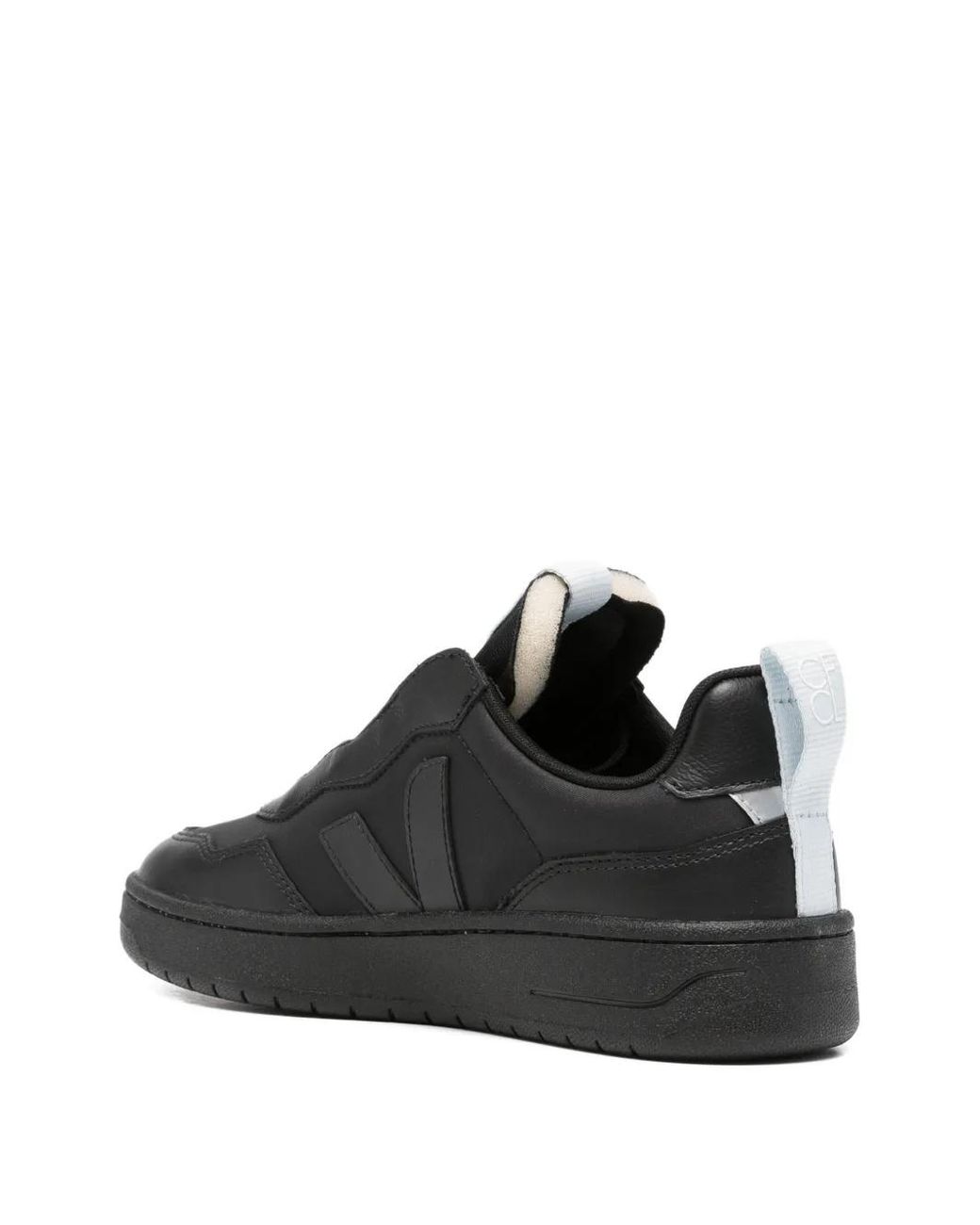 Veja Black V-90 Lace-Up Sneakers for men