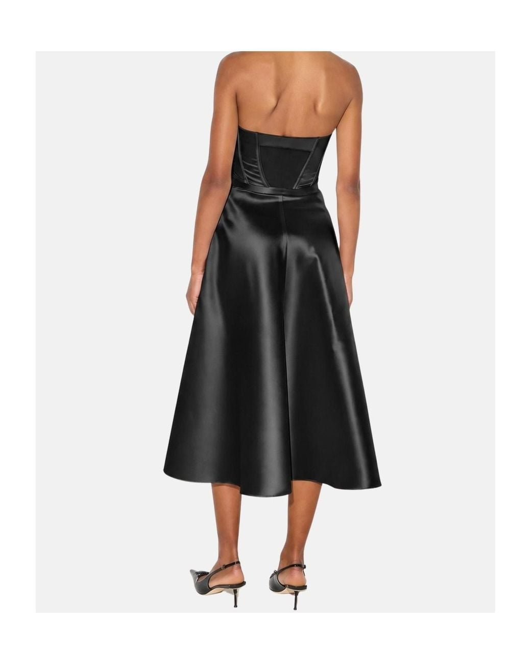 Elisabetta Franchi Black Sleeveless Dress