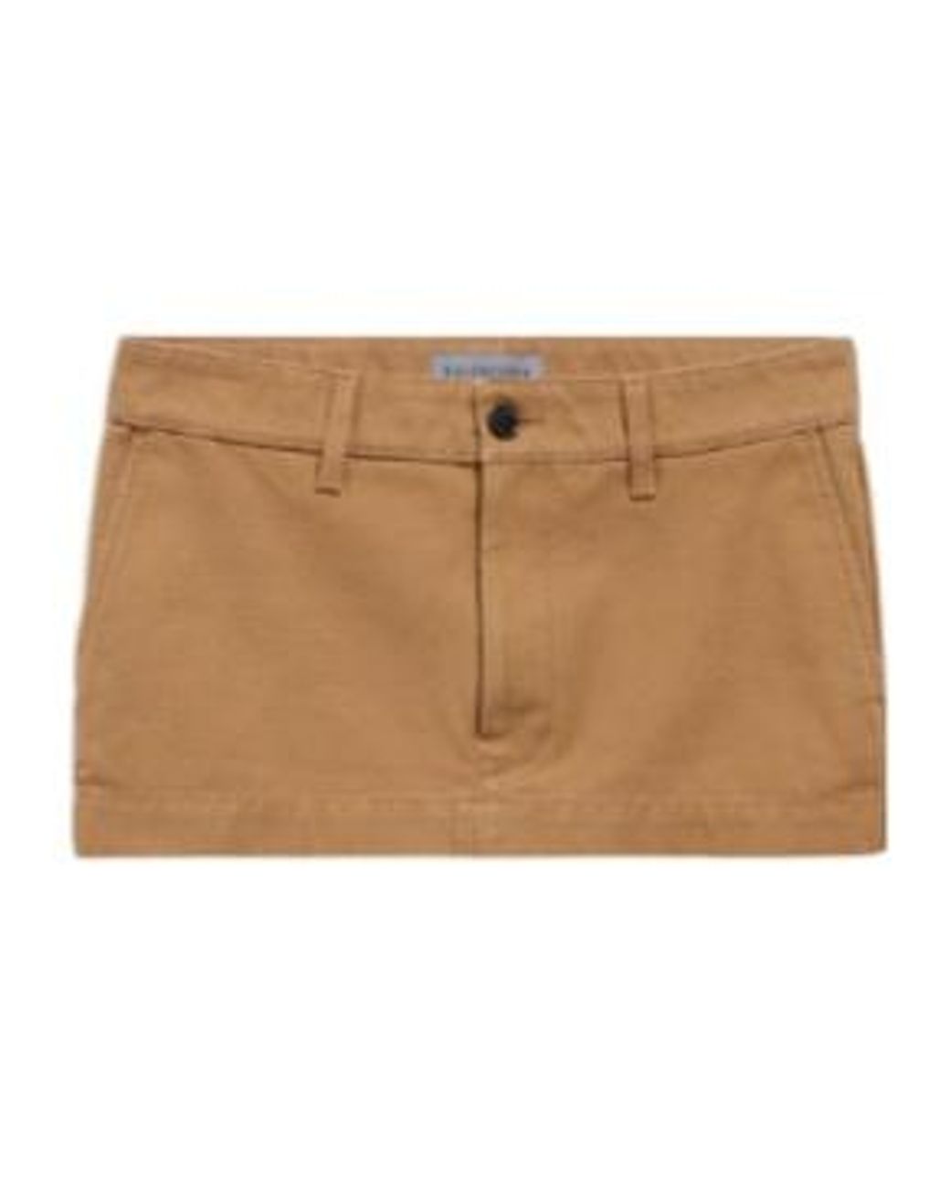 Balenciaga Natural Logo Patch Mini Skirt