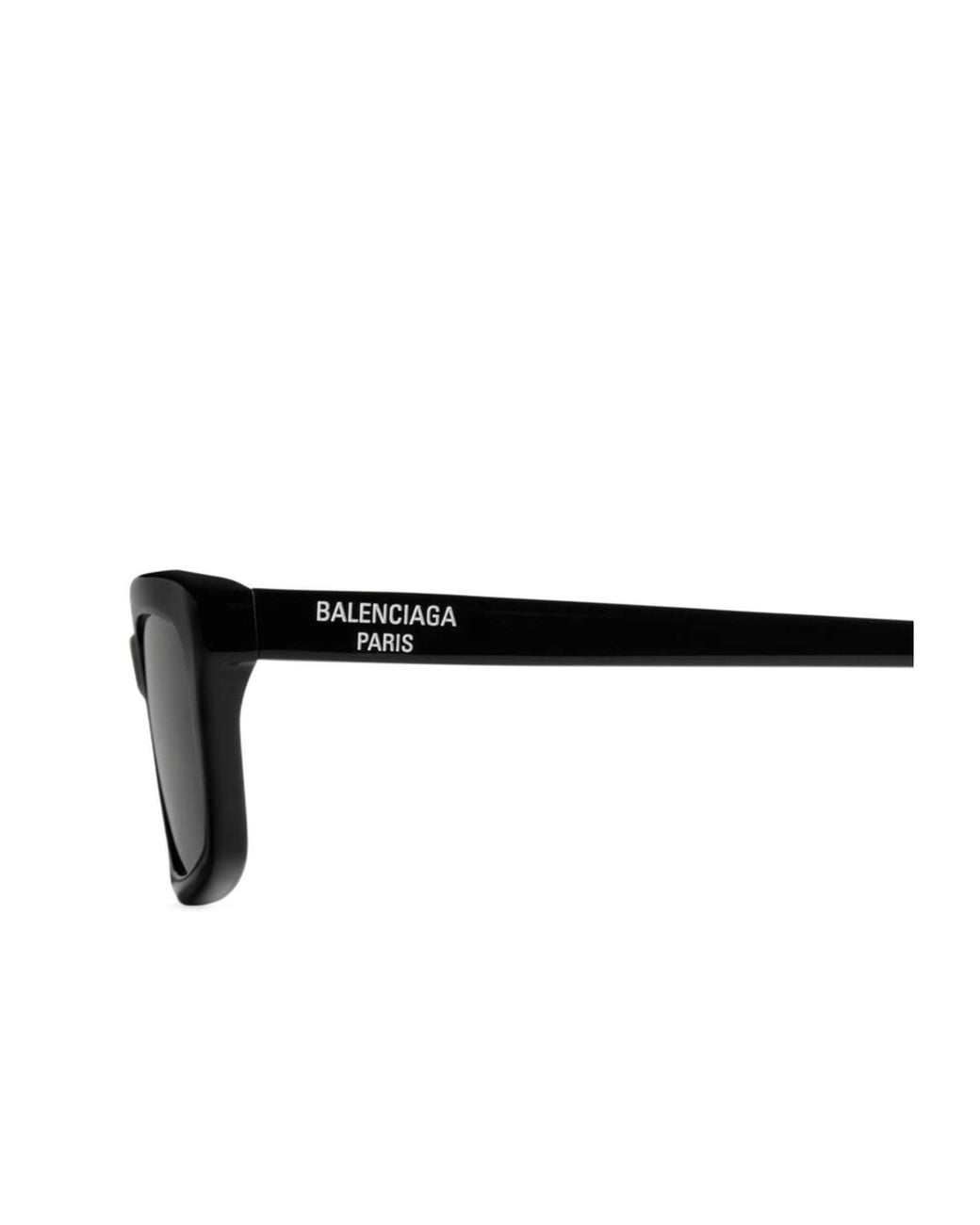 Balenciaga White Daily Rectangle Sunglasses for men