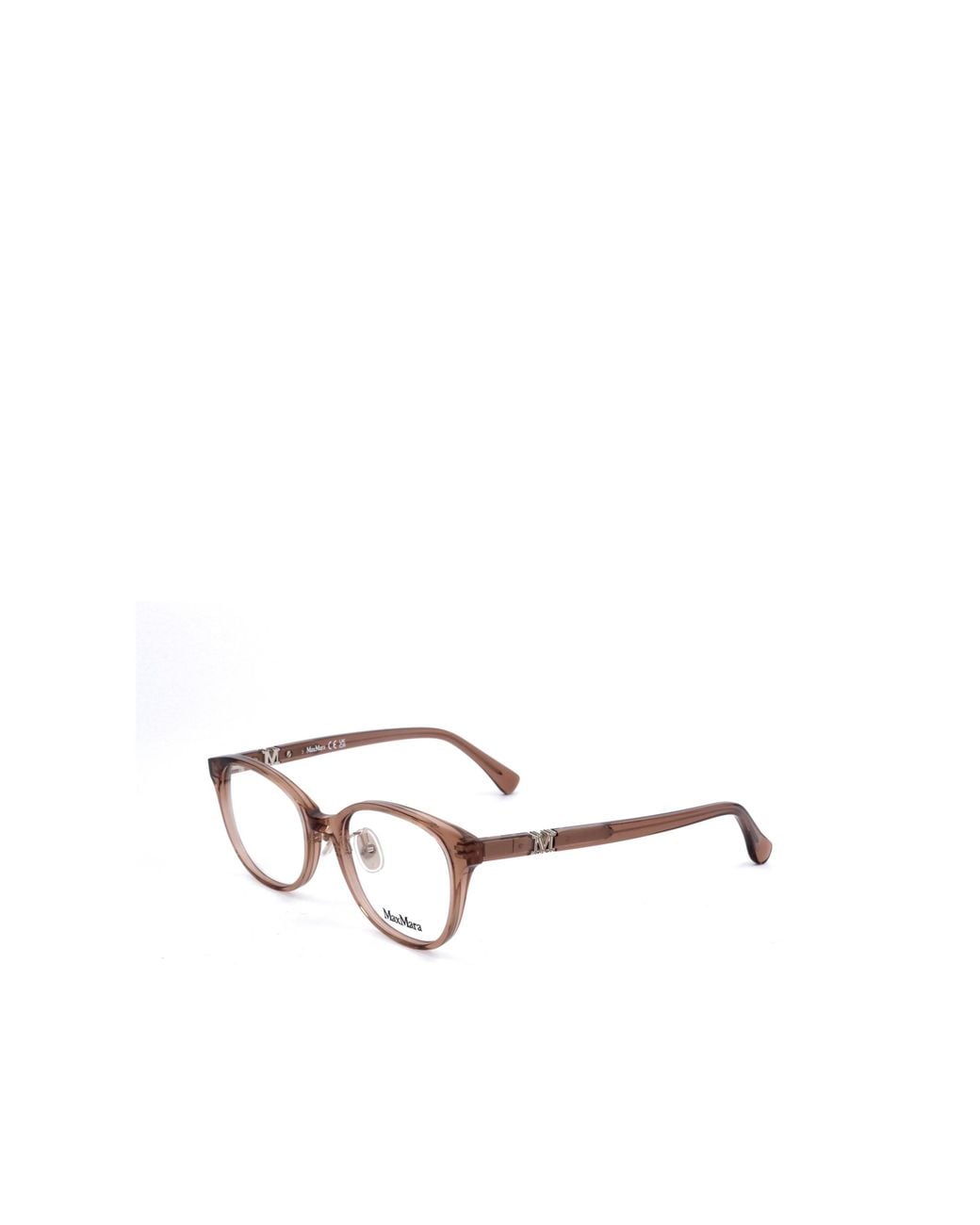 Max Mara White Square Frame Glasses
