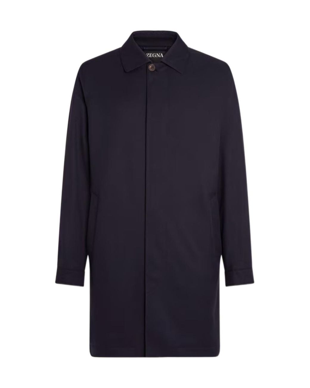 Zegna Blue Long-Sleeve Casual Jacket for men