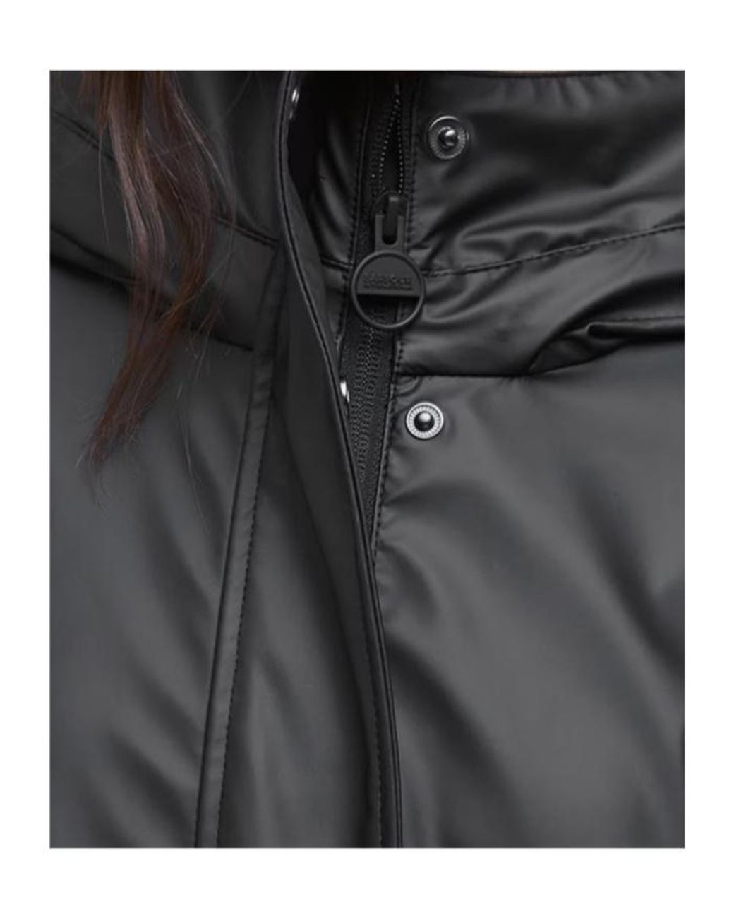 Barbour Black Long-Sleeved Windbreaker