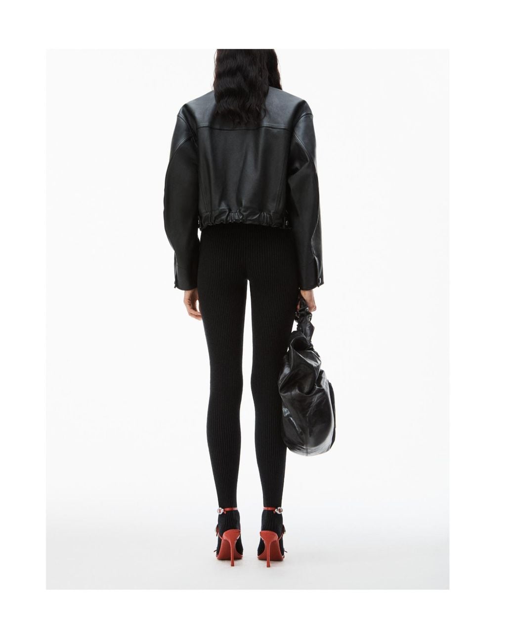 Alexander Wang Black Locomotive Leather Jacket