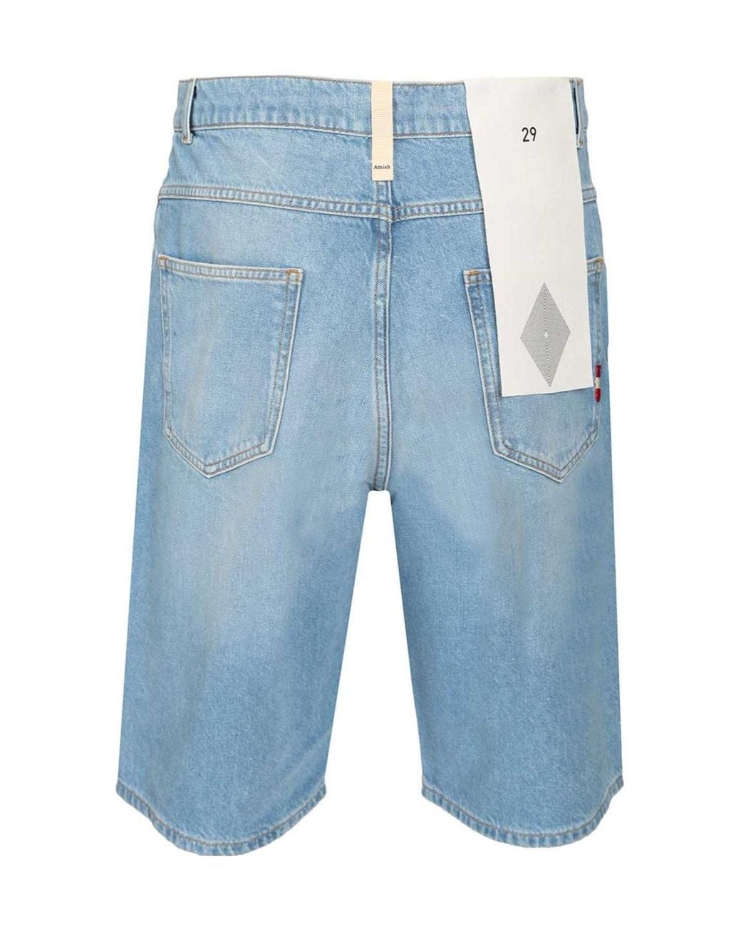 AMISH Blue Tommy Denim Bermuda Shorts for men