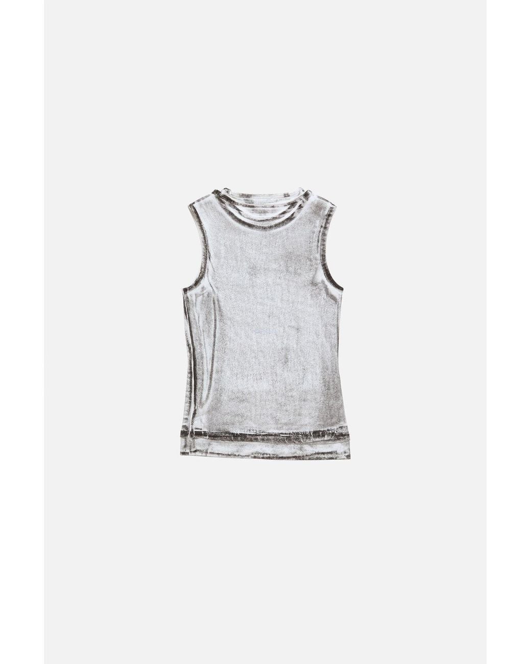 Acne Gray Logo-Print Top
