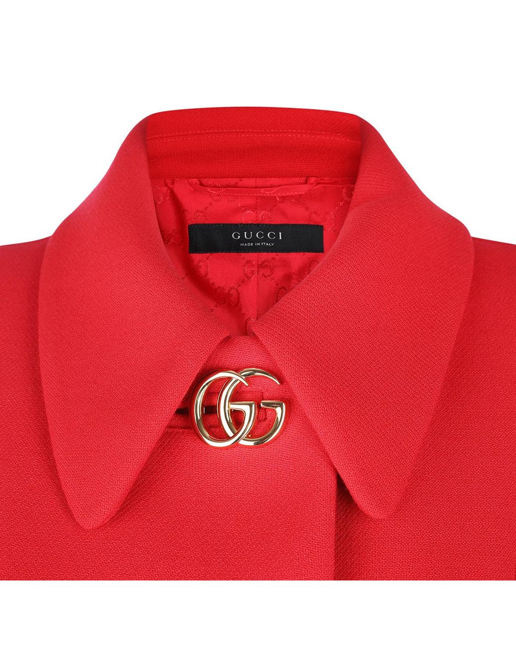 Gucci Double G Button Collared Coat