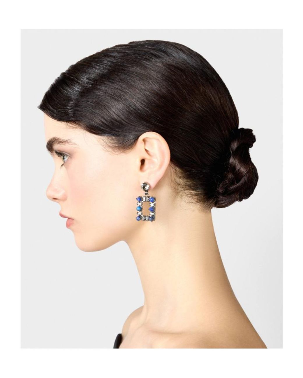 Roger Vivier Blue Bijoux Crystal Drop Earrings