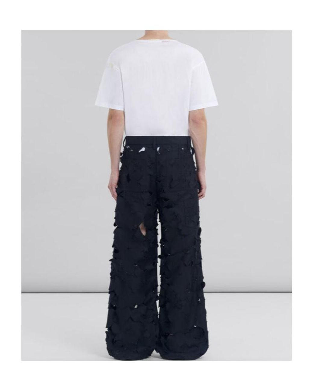 Marni Blue Cotton Cargo Pants for men