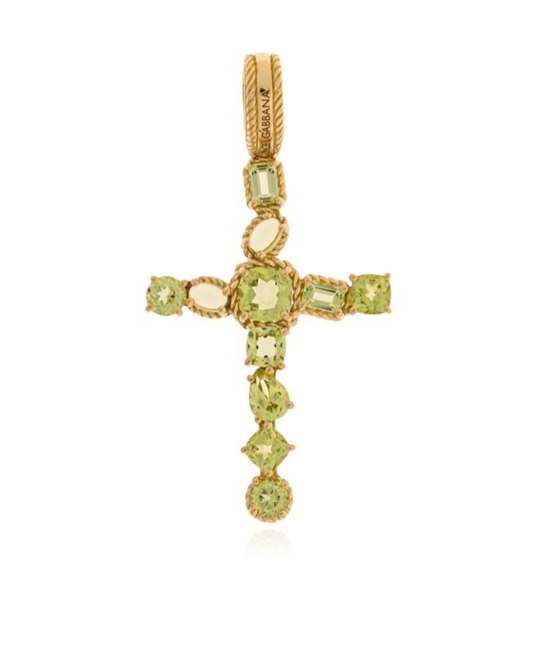 Dolce & Gabbana Metallic Cross Textured Detailing Necklace