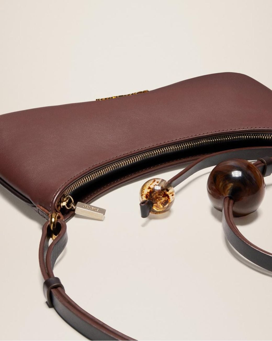 Jacquemus Brown Le Bisou Perle Shoulder Bag