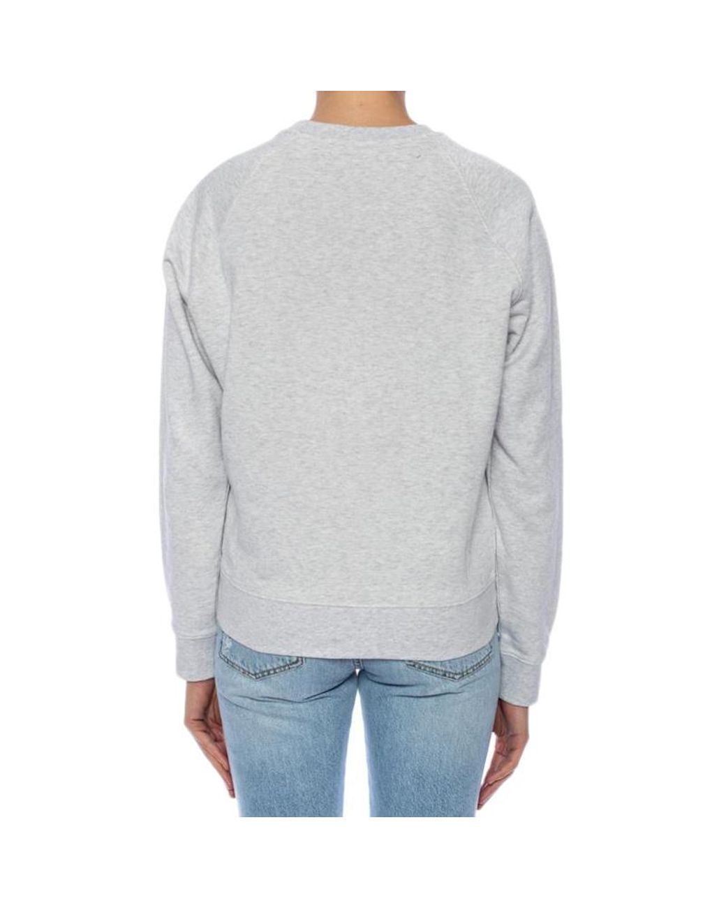 MSGM Gray Round-Necked Sweater