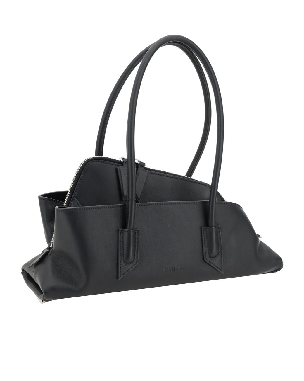 The Attico Black The La Passeggiata Small Top Handle Tote Bag